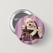 Westlandテリア 缶バッジ (正面&裏面)