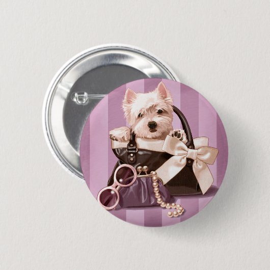 Westlandテリア 缶バッジ (正面&裏面)