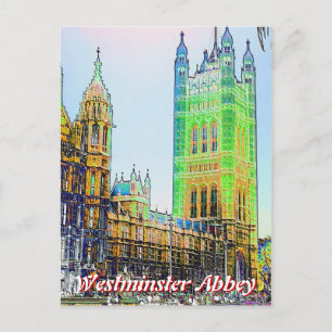Westminister Abbey London UKポストカード ポストカード