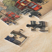 Westminster Abbey Japanese Woodblock Print ジグソーパズル (側面)