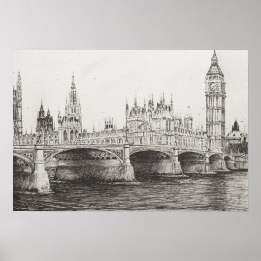 Westminster Bridge London UK.30/10/2006 ポスター (正面)