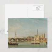 Westminster Bridge with an imaginaの建物 ポストカード (正面/裏面)