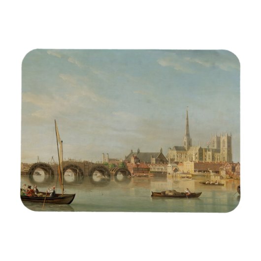 Westminster Bridge with an imaginaの建物 マグネット (横)