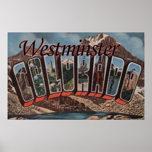 Westminster, Colorado - Large Letter Scenes ポスター (正面)