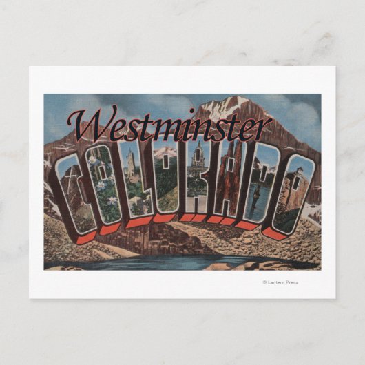 Westminster, Colorado - Large Letter Scenes ポストカード (正面)