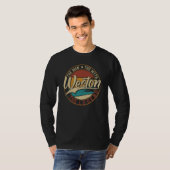 Weston The man the myth the legend Tシャツ (正面フル)