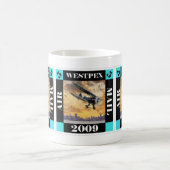 WESTPEX 2009の航空便のマグ コーヒーマグカップ (中央)