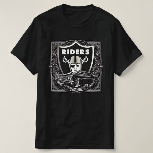 westside 1990 raiders lowrider impala riders  tシャツ (デザイン正面)