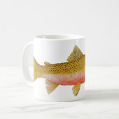 Westslopeの(黒斑点を付けられる)マスのマグ コーヒーマグカップ (正面左)