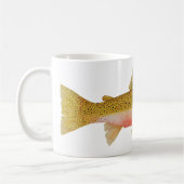 Westslopeの(黒斑点を付けられる)マスのマグ コーヒーマグカップ (左)