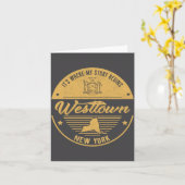 Westtown New York Its Where My Story Begins カード (黄色い花)