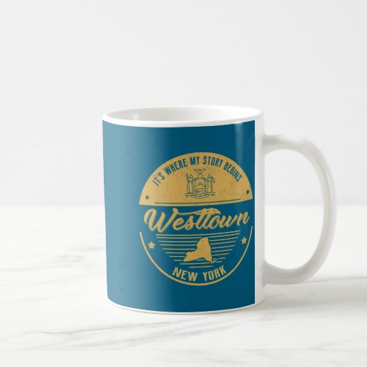 Westtown New York Its Where My Story Begins  コーヒーマグカップ (右)