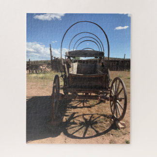 Westward Ho! Remnant of an old covered wagon. ジグソーパズル
