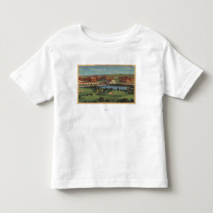 Westwoodの丘、カリフォルニア- U.C.L.A.のキャンパスの眺め トドラーTシャツ