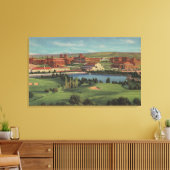 Westwood Hills, CA – キャンパスのビュー キャンバスプリント (インサイチュ (リビング))