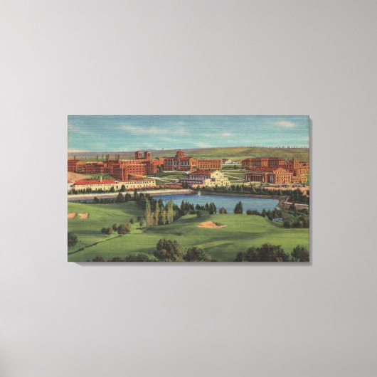 Westwood Hills, CA – キャンパスのビュー キャンバスプリント (正面)