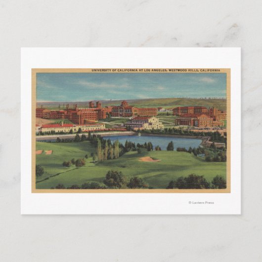 Westwood Hills, CA – キャンパスのビュー ポストカード (正面)