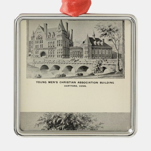 Westwood、YMCA、ハートフォード メタルオーナメント (正面)