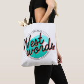 Westwordsトート(ライト/カスタマイズ可能な背景) トートバッグ (クローズアップ)
