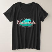 Westwords Reverse Logo Tシャツ（女性のプラスサイズ） プラスサイズTシャツ (デザイン正面)