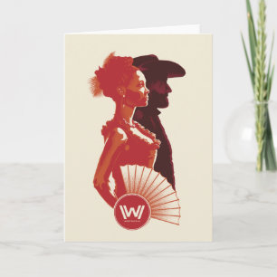 Westworld メーブ及びヘクターのステンシルポートレート カード