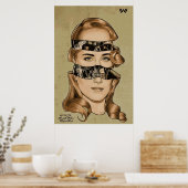 Westworld Robot Artworkのドロレスサイエンスフィクション ポスター (キッチン)