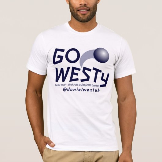 WESTYは行きます Tシャツ (正面)