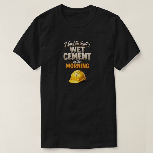 "Wet Cement" (1) Tシャツ (デザイン正面)