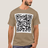 Wet fart QR code joke meme Tシャツ (正面)