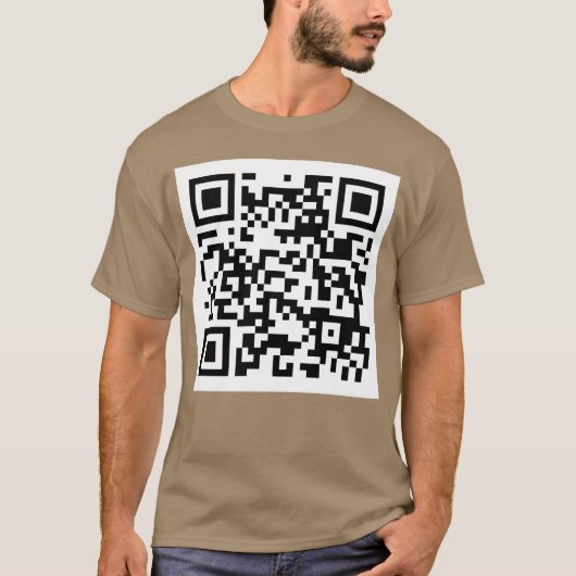 Wet fart QR code joke meme Tシャツ (正面)