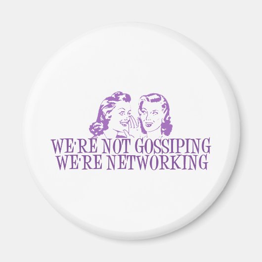 We't Gossiping We're Networking Purple マグネット (正面)