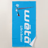 Wetaタオルで生活が向上 ビーチタオル (正面)