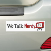 WeTalkNerdy.tvのバンパーステッカー バンパーステッカー (車上)