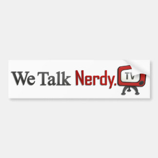 WeTalkNerdy.tvのバンパーステッカー バンパーステッカー