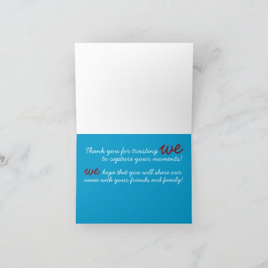 WEthanks サンキューカード (内部)