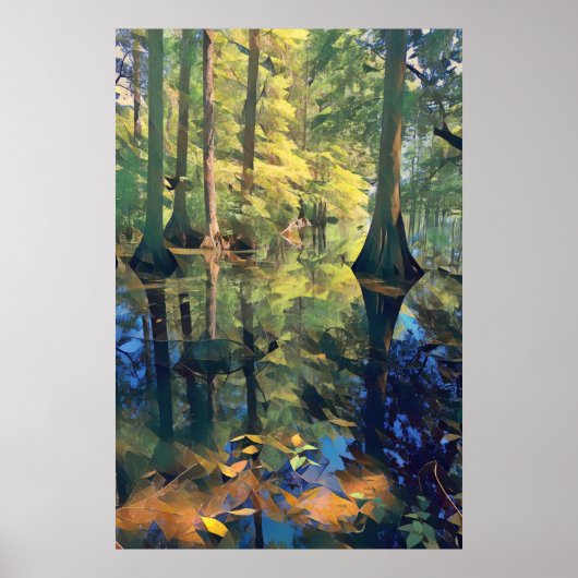 Wetland Reflections Art Poster ポスター (正面)