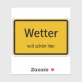 Wetter Aufkleber Sticker Autoaufkleber シール (シート)