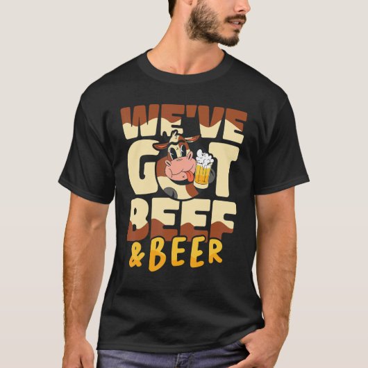 Weu2019ve got beef and beer Butcher Sausage  Butch Tシャツ (正面)