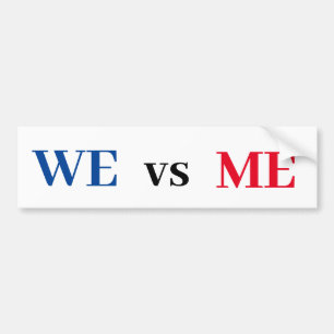 WevとMe Bumperのステッカー バンパーステッカー