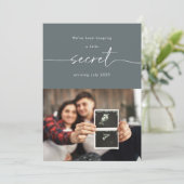 We've Been Keeping a Secret Baby Announcement Card 招待状 (スタンド正面)