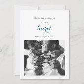 We've Been Keeping a Secret Photo Baby Card 招待状 (正面)