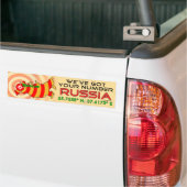 We've Got Your Number Russia Bumper Sticker バンパーステッカー (トラック上)