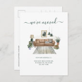 We've Moved Address Notice Chic Moving 案内ポストカード (正面/裏面)