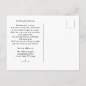 We've Moved Black Silhouette Golf Cart 案内ポストカード (裏面)