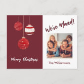 We've Moved Budget Photo Ornaments  案内ポストカード (正面)