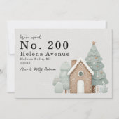 We've Moved Change of Address Festive Gingerbread  案内状 (正面)