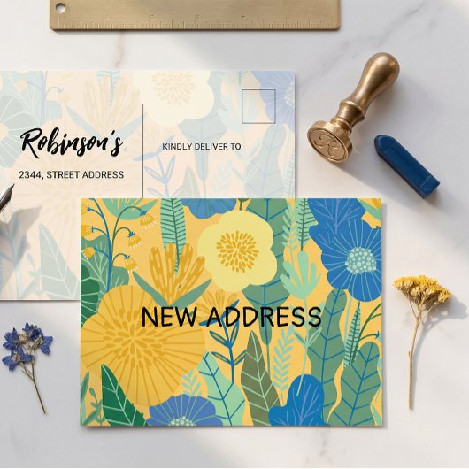  We've moved, chic, change of address announcement ポストカード