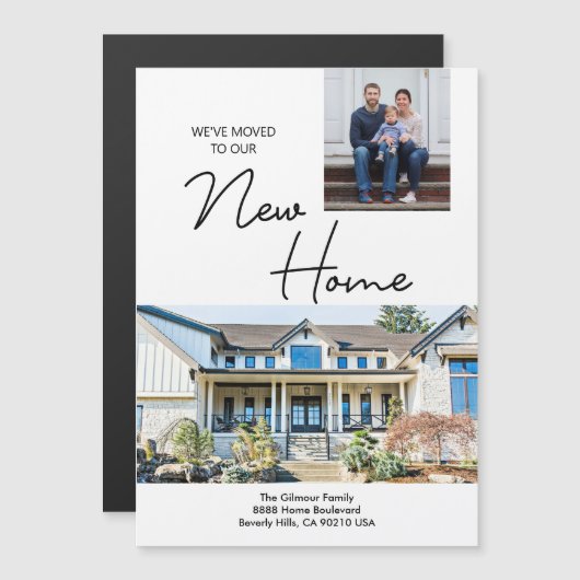 We've moved Custom Photo New Address Moving (正面/裏面)