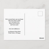 We've Moved Elegant Golf Cart Silhouette New Home ポストカード (裏面)