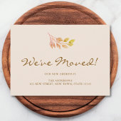 We've Moved Fall Foliage Moving 案内状